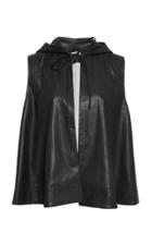 Deitas Veste Organic Vegan Leather Hooded Cape