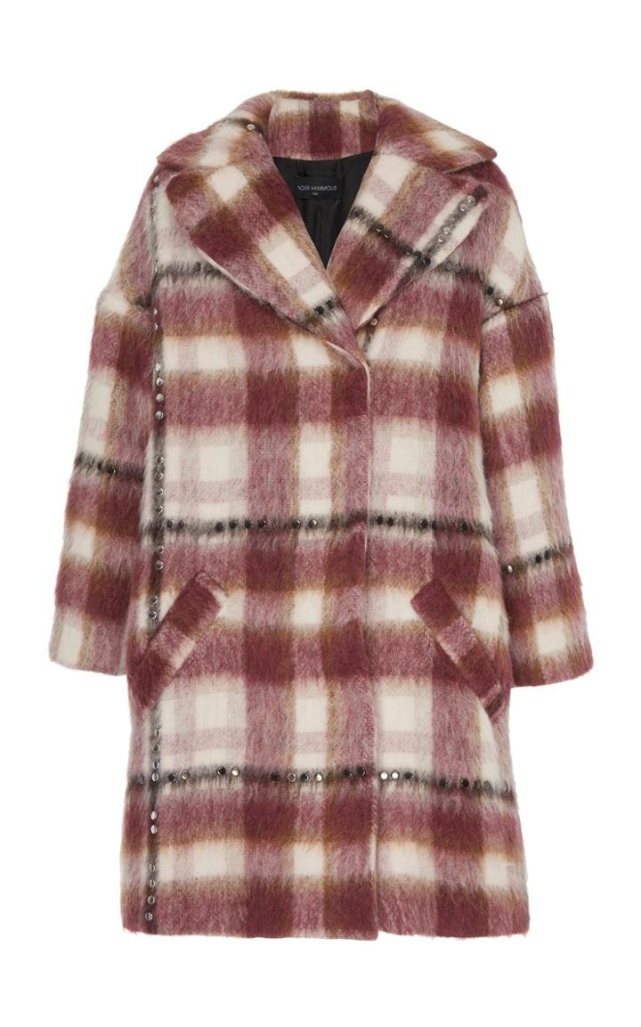 Nour Hammour Britten Swing Plaid Wool-cashmere Coat