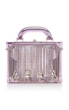 Area Crystal Letter Top Handle Bag