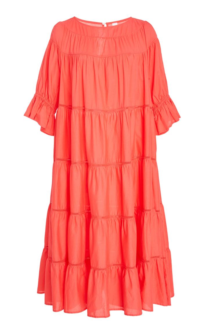 Merlette Paradis Cotton Tiered Dress