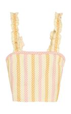Luisa Beccaria Jacquard Cotton Blend Camisole Top