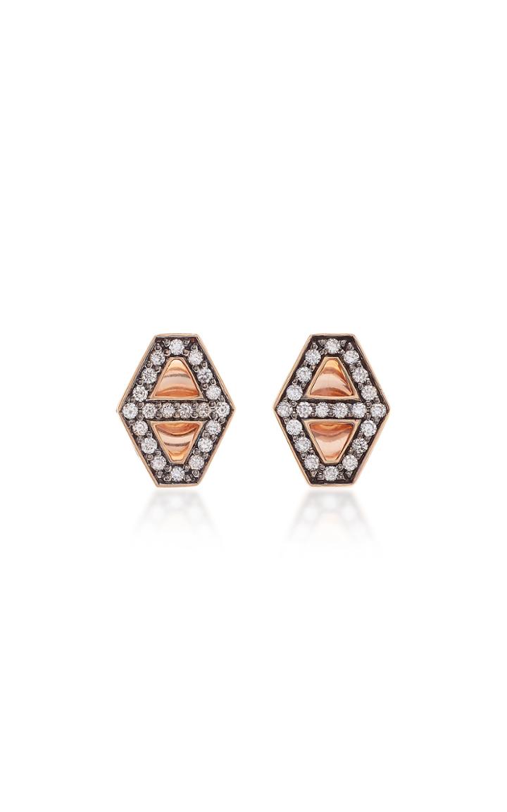 Walters Faith Hexagon Diamond Stud Earrings