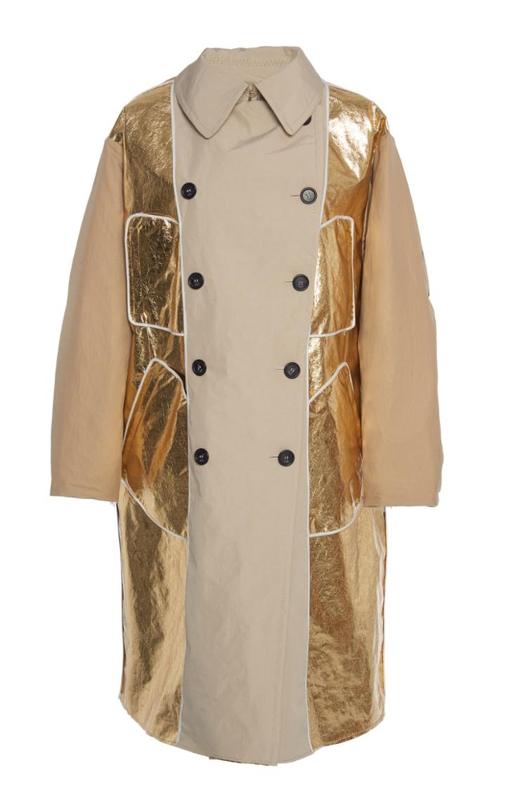 N 21 N&deg;21 Tammy Double-breasted Lam-paneled Coat