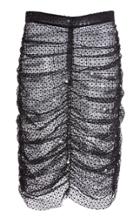Moda Operandi Huishan Zhang Lacey Sequin-embellished Tulle Midi Skirt