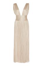 Maria Lucia Hohan Liah Metallic Tulle Midi Dress