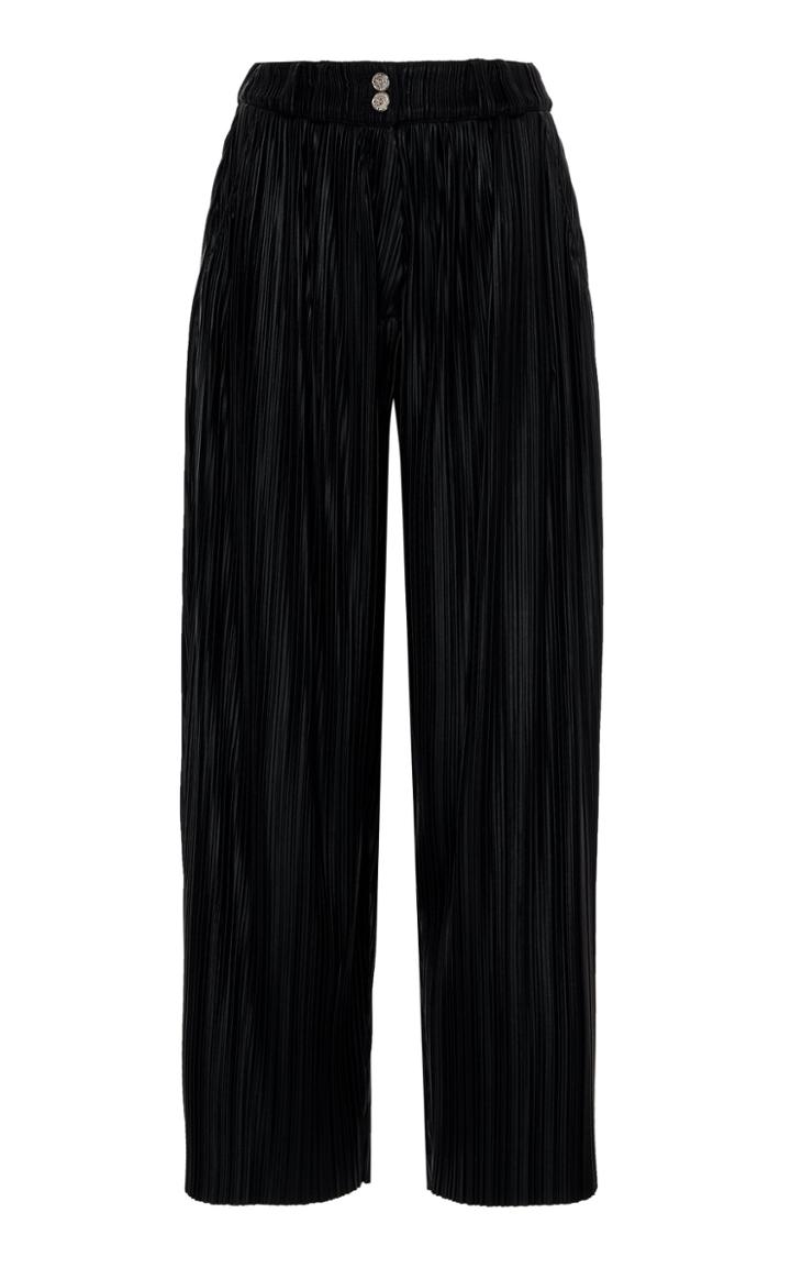 Balmain Pleated Wide Leg Pant
