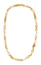 Ashley Pittman Meli Horn And Bronze Chain Necklace