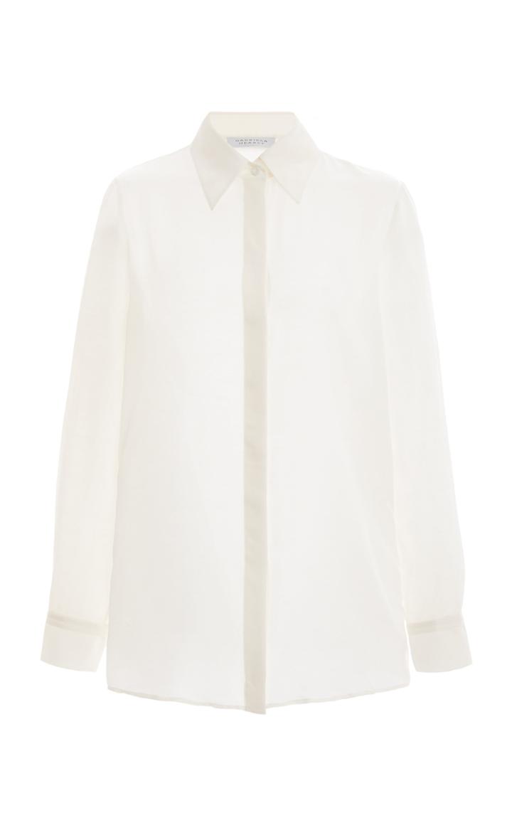 Moda Operandi Gabriela Hearst Jaq Slub Silk-cashmere Top