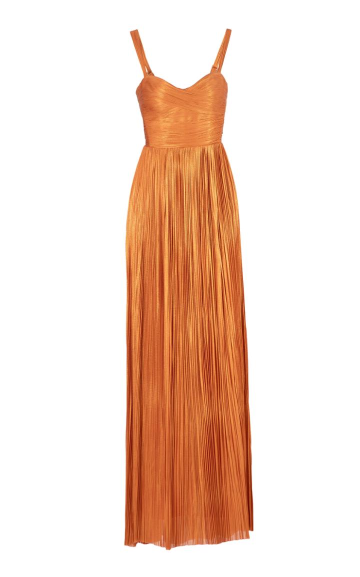Moda Operandi Maria Lucia Hohan Georgia Ruched Metallic Tulle Gown Size: 36