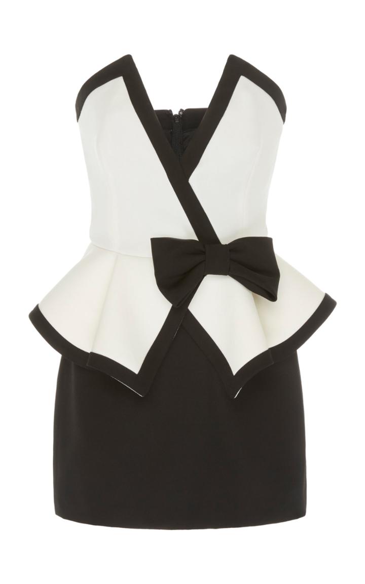 Moda Operandi Alessandra Rich Bow-accented Wool Dress Size: 36