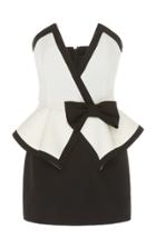 Moda Operandi Alessandra Rich Bow-accented Wool Dress Size: 36