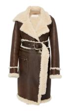 Monse Double Breasted Shearling Coat