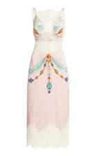 Moda Operandi Paco Rabanne Printed Lace-trimmed Jersey Dress