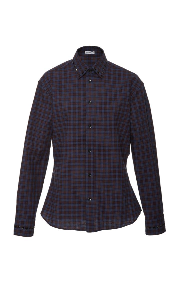 Tomas Maier Garnet Check Shirt