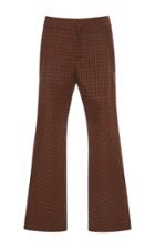 Marni Flared Checkered Trousers