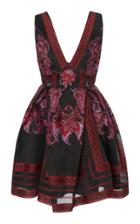 Zuhair Murad Printed Crepe Mini Dress