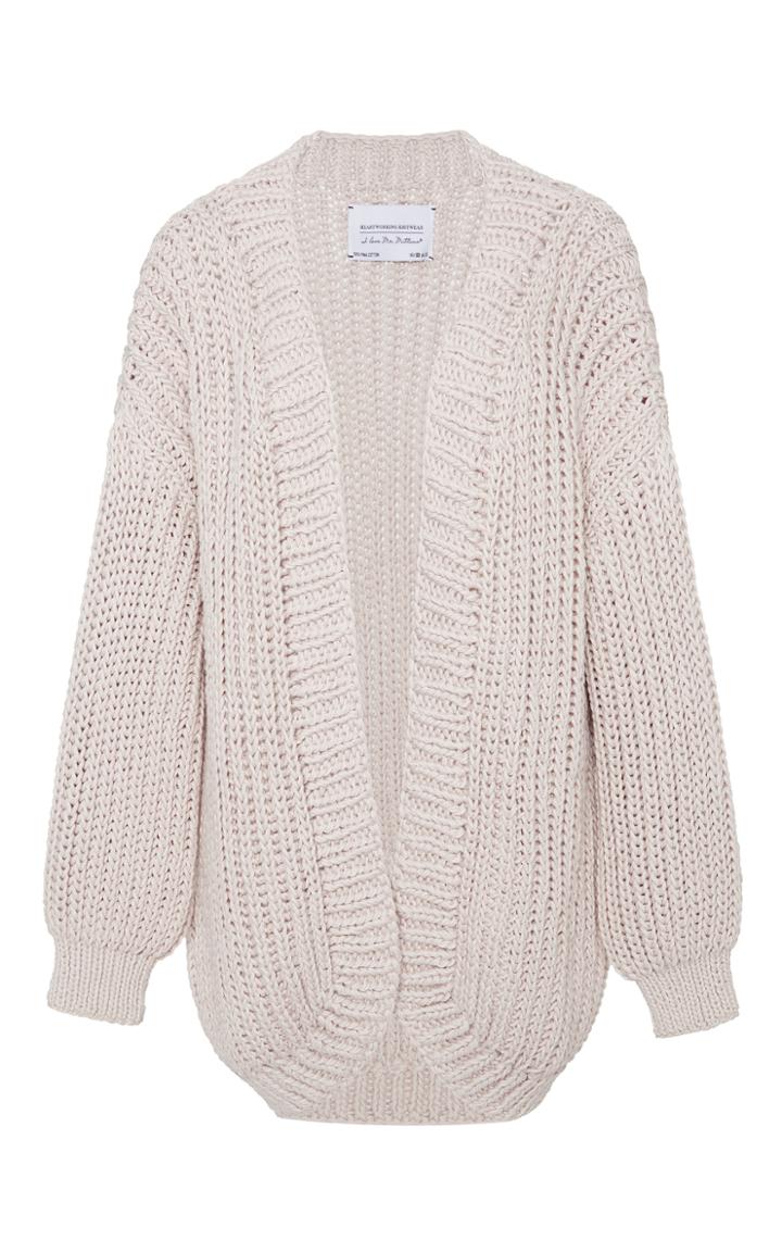 I Love Mr. Mittens Ribbed-knit Cotton Cardigan