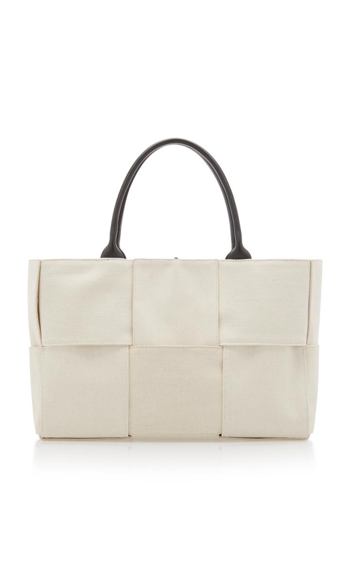 Bottega Veneta Leather-trimmed Intrecciato Canvas Tote