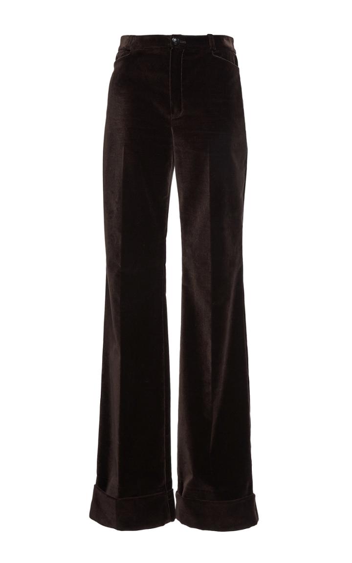 Lanvin Velvet Wide Legged Trouser