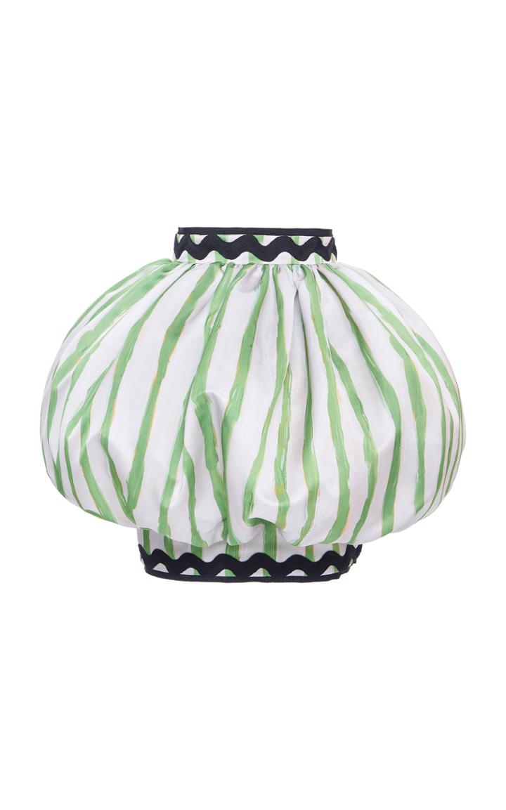 Moda Operandi Moschino Striped Duchesse-satin Skirt Size: 36