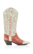 Off-white C/o Virgil Abloh Vintage Leather Cowboy Boots