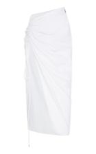 Moda Operandi Prabal Gurung Asymmetric Ruched Cotton-blend Skirt Size: 00