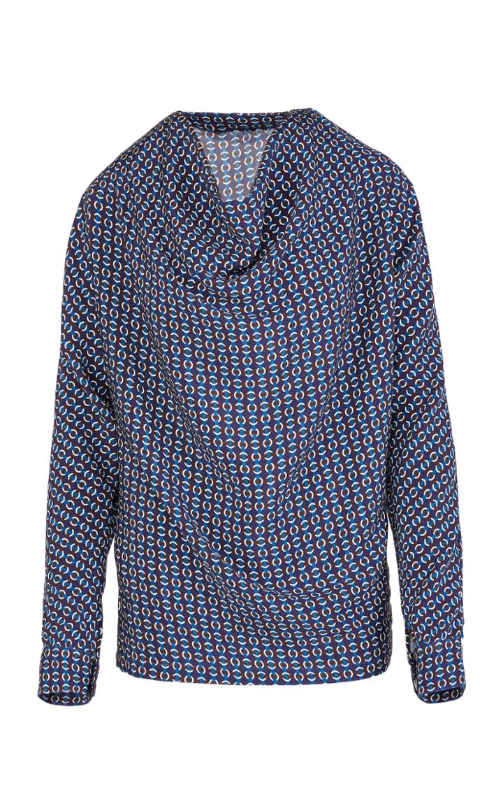 Giuliva Heritage Collection Joanna Chain Print Silk Blouse