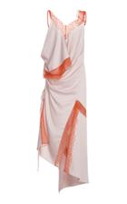 Christopher Esber Kukkapuro Lattice Lace Satin Crepe Dress