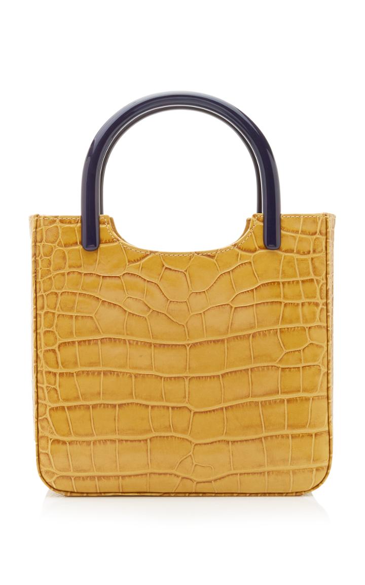 By Far Eric Croc-effect Leather Bag