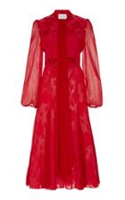 Prabal Gurung Tie Neck Fil Coup Midi Dress