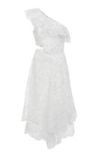Jonathan Simkhai Dimensional Organza One Shoulder Midi Dress