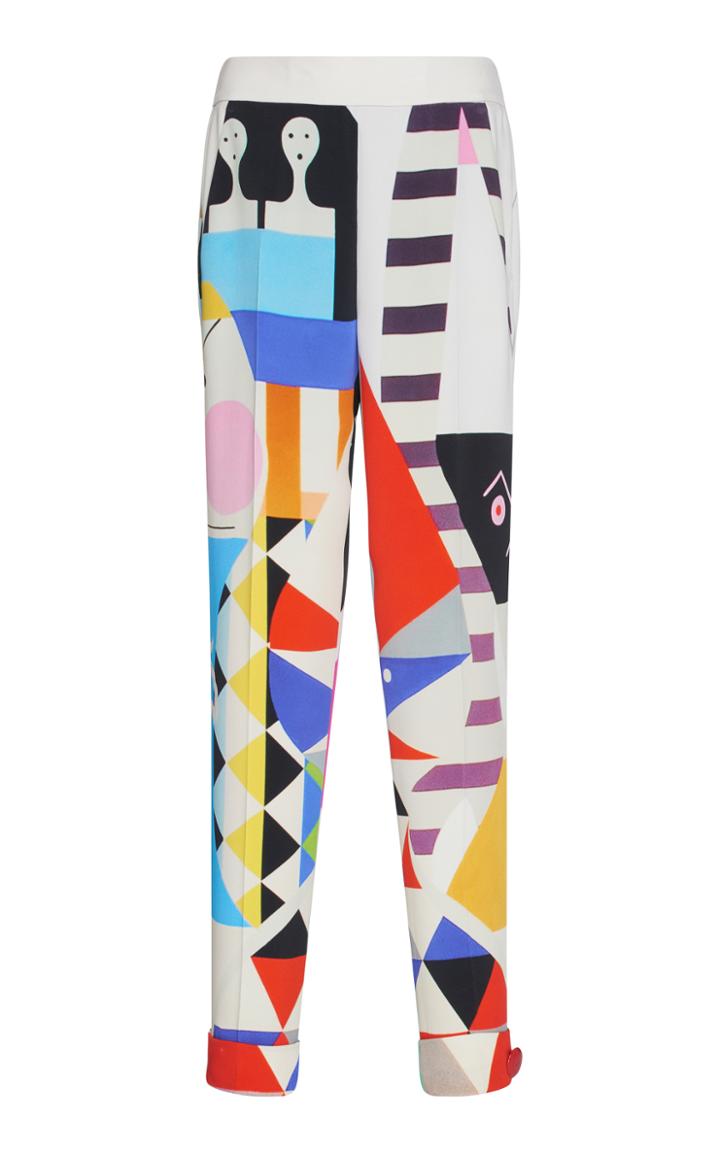 Akris Wooden Doll Straight Trouser