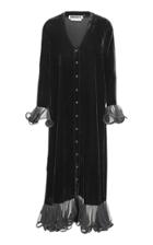 Rotate Ruffle-trimmed Wrap-effect Midi Dress