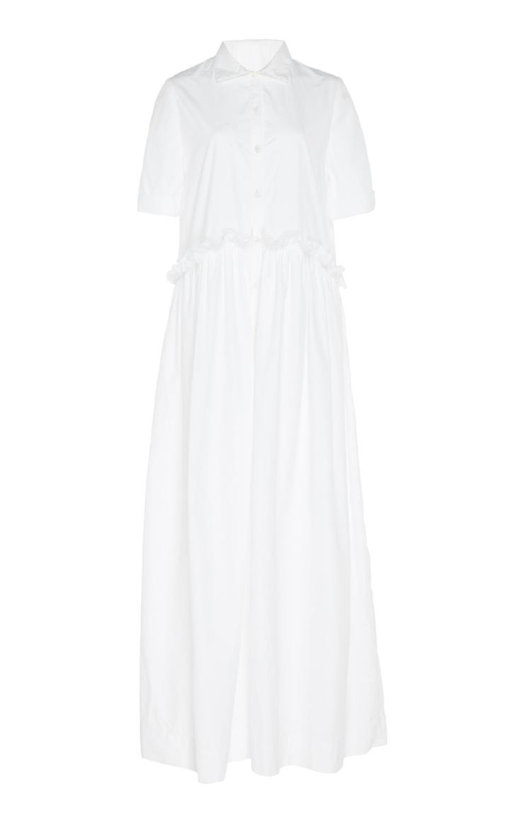 White Story Masquerade Cotton Maxi Dress
