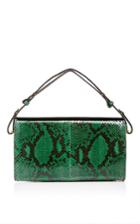 Marni Green Python And Leather Mini Handbag