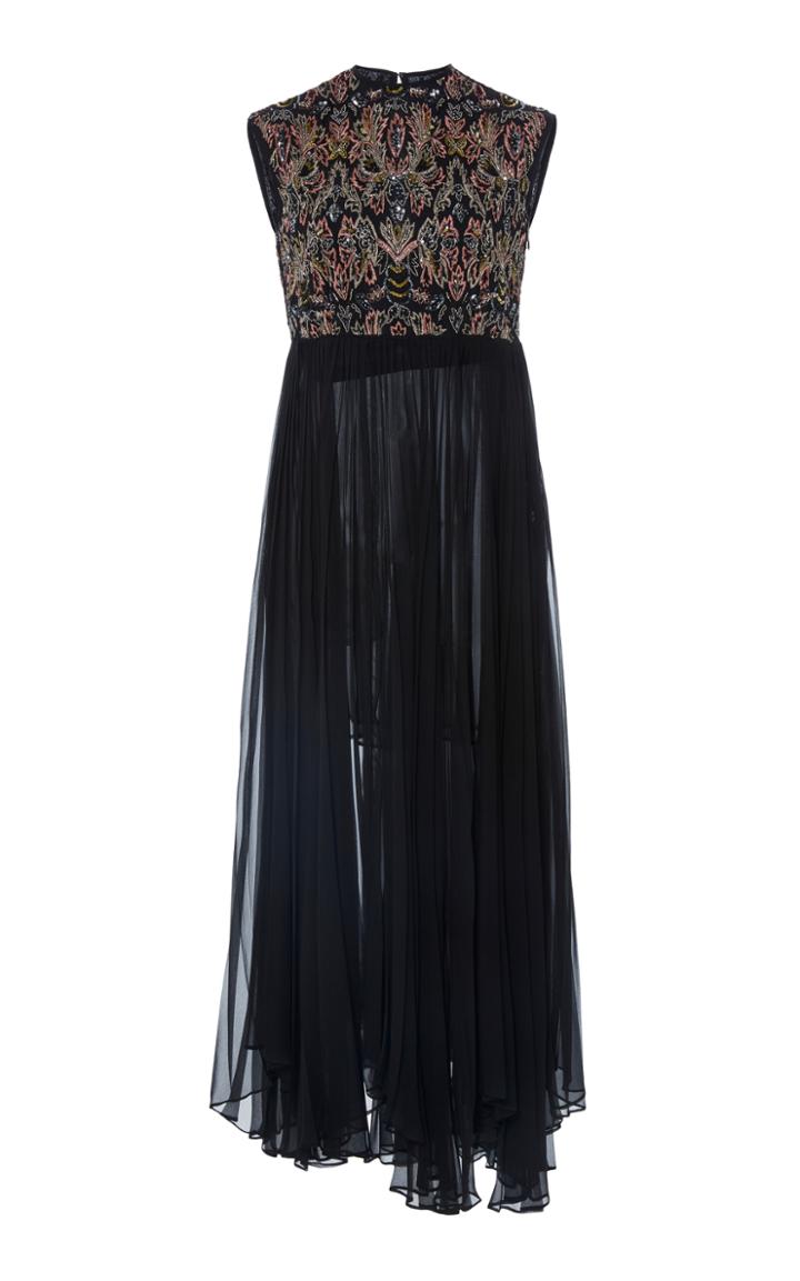 Laura Garcia Gaby Embroidered Midi Dress
