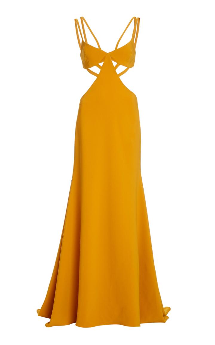 Moda Operandi Alitte Cutout Crepe Maxi Dress