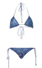 Moda Operandi Etro Printed Triangle Bikini Set