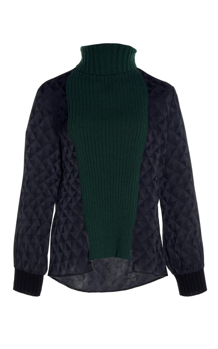 Zeus + Dione Ziria Paneled Sweater