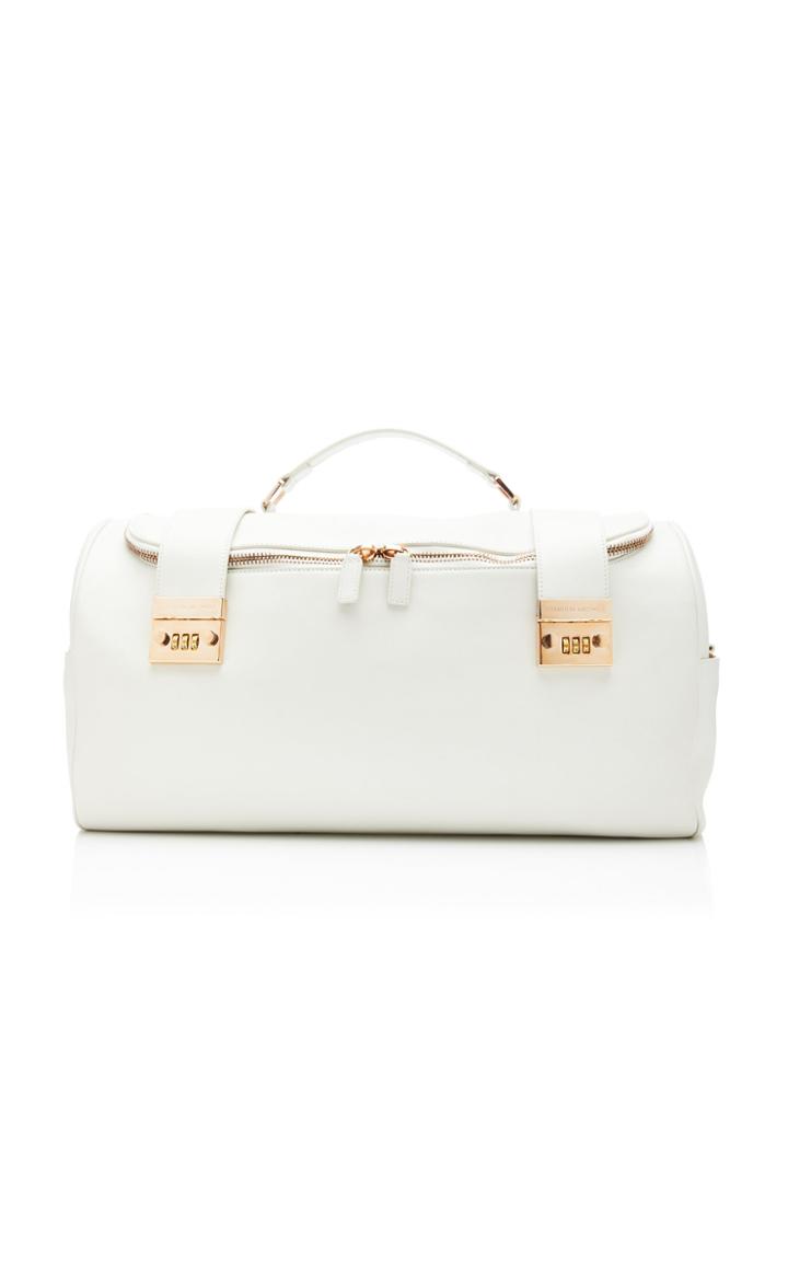 Moda Operandi Brandon Maxwell Lock-detailed Leather Duffle Bag