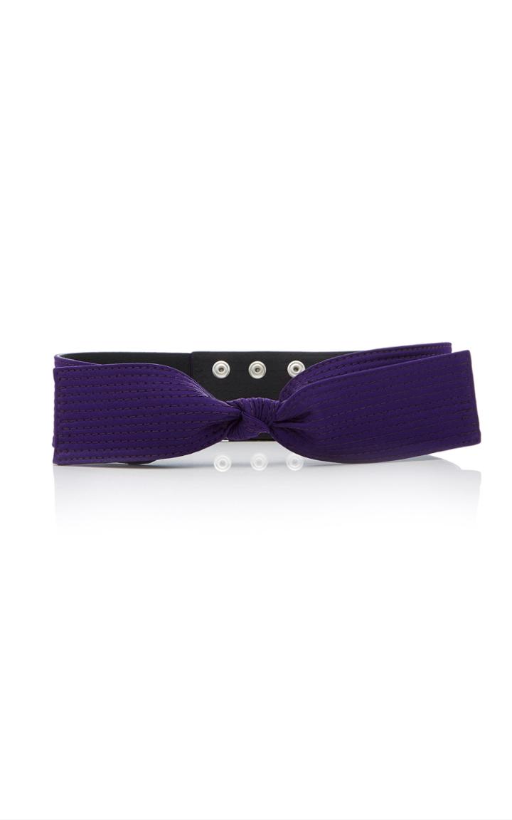 Paule Ka Crepe Bow Belt
