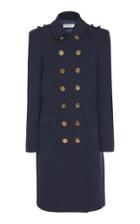 Moda Operandi Michael Kors Collection Wool-blend Gabardine Military Trench Coat Size