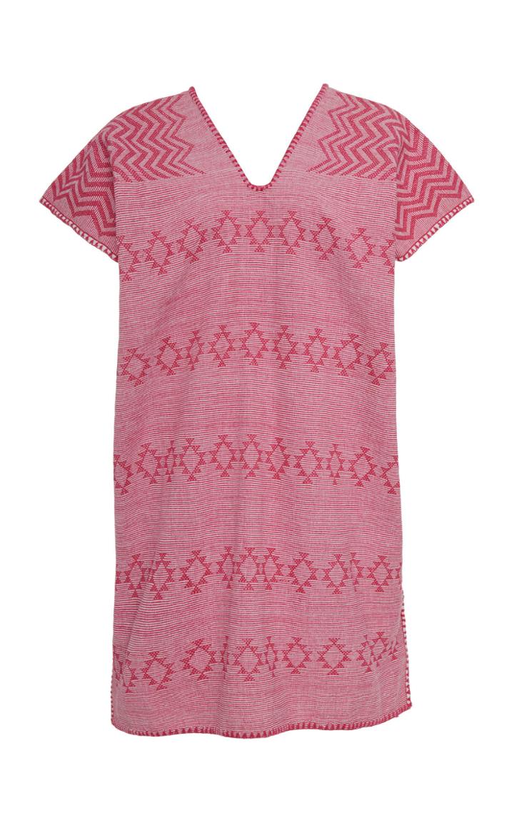 Pippa Holt Pink Cotton Mini Caftan