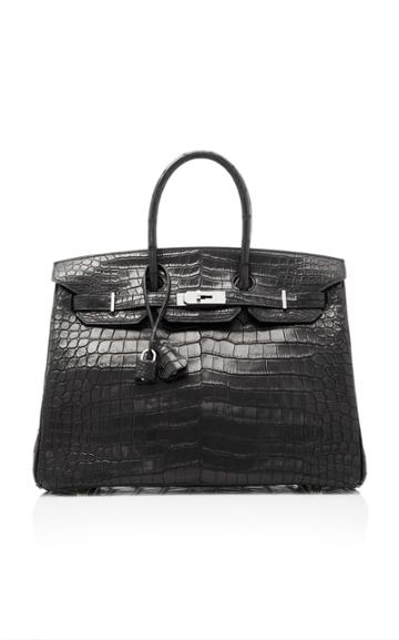 Heritage Auctions Special Collection Hermes 35cm Matte Black Porosus Crocodile Birkin