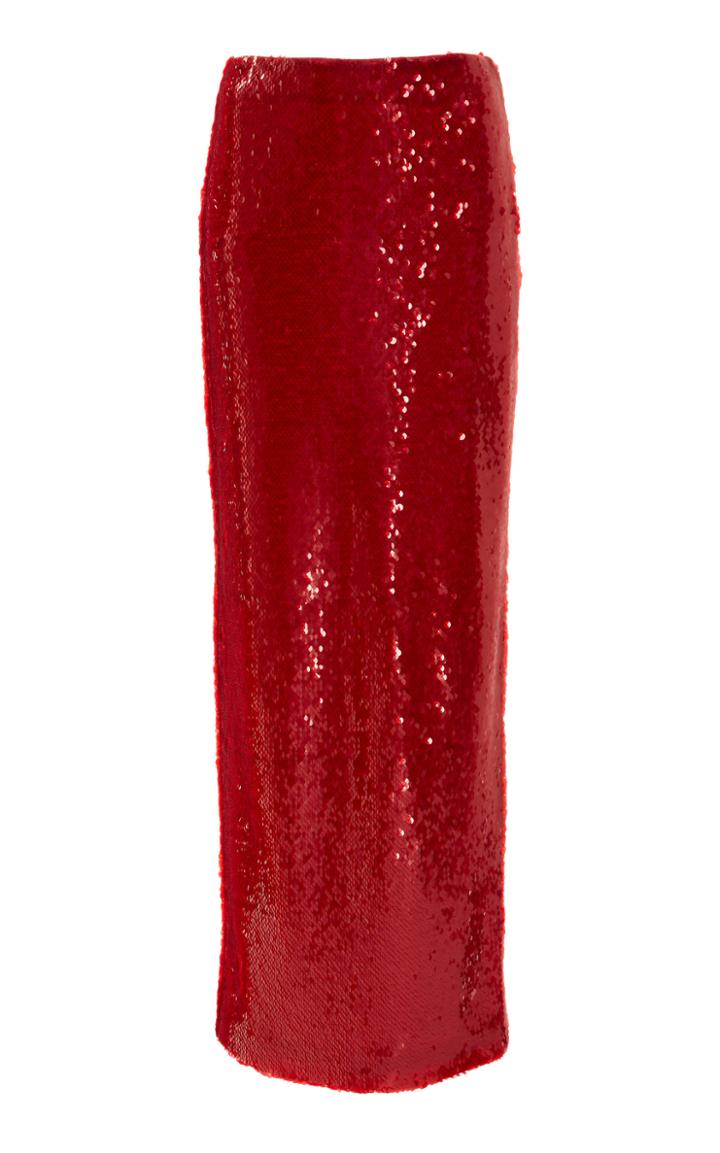 Sally Lapointe Sequin Midi Pencil Skirt