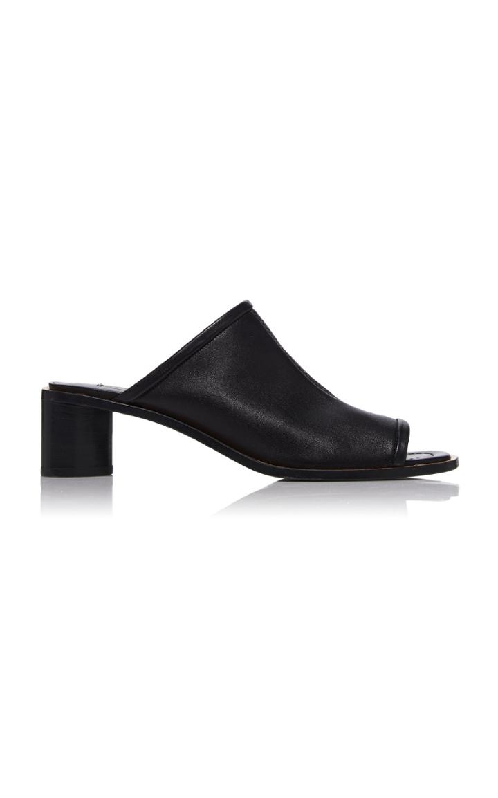 Acne Studios Bernelle Two-tone Leather Mules Size: 36