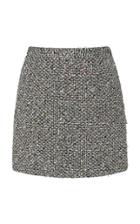 Alessandra Rich Tweed Mini Skirt