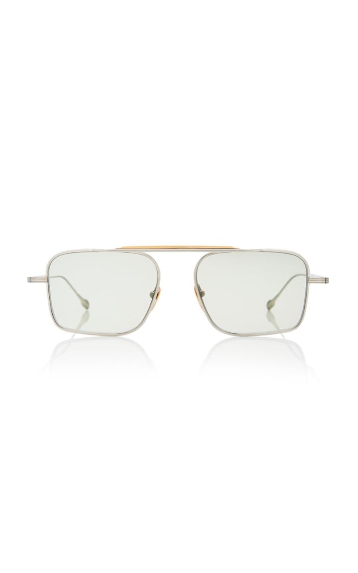 Jacques Marie Mage Scarpa Square-frame Silver-tone Sunglasses