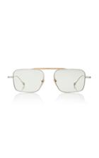 Jacques Marie Mage Scarpa Square-frame Silver-tone Sunglasses
