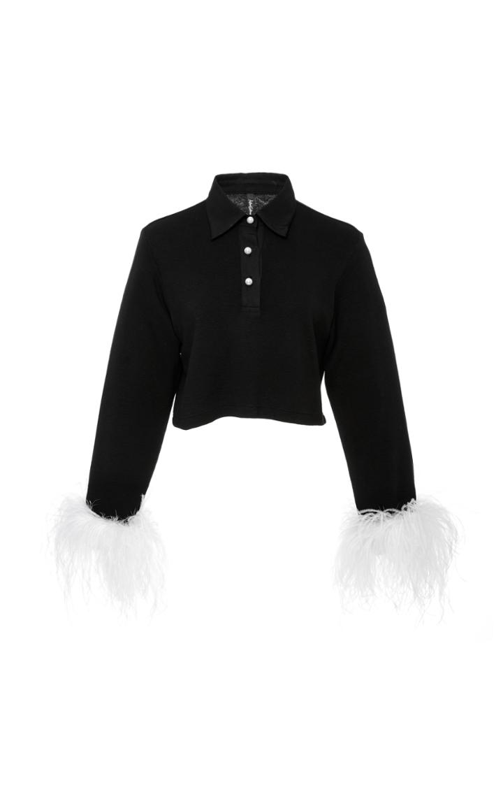Adam Selman Mandrel Cropped Polo